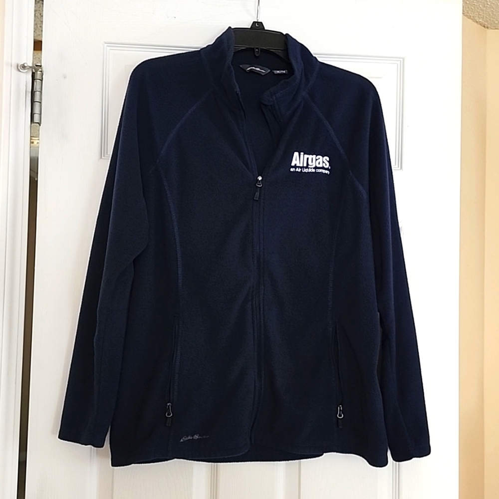 Eddie Bauer fleece jacket size XL navy blue